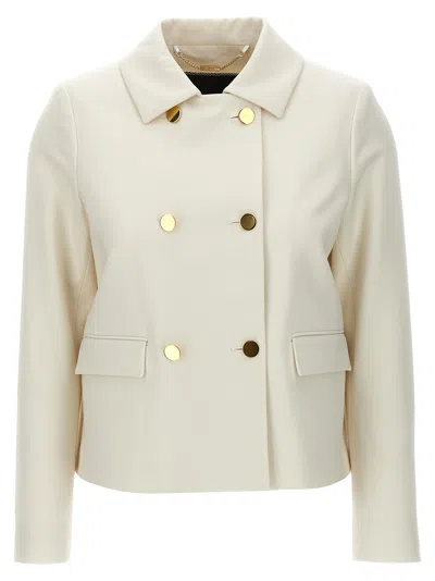 Kiton Double-breasted Virgin Wool Blazer In Animal Print