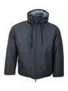 Kiton Tech Fabric Coat In Black