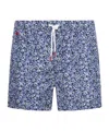 Kiton Patterned Swimsuit In Blue