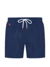 Kiton Drawstring Beachwear In Blue