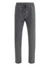Kiton Drawstring Cashmere Trousers In Gray