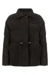 Kiton Down Jacket Long Sleeves Drawstring Collar Pocket In Brown