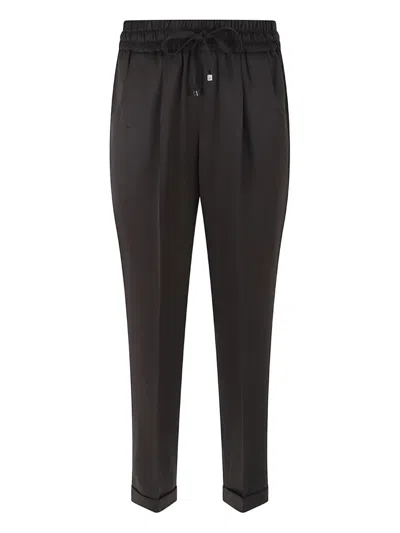 Kiton Drawstring-fastening Trousers In Black