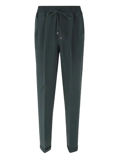 Kiton Drawstring-fastening Trousers In Green
