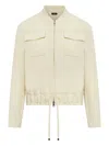 Kiton Drawstring-pocket Jacket In Neutral