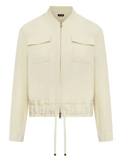 Kiton Drawstring-pocket Jacket In Neutral