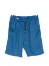 Kiton Drawstring Shorts In Blue