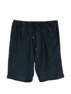Kiton Drawstring Shorts In Blue