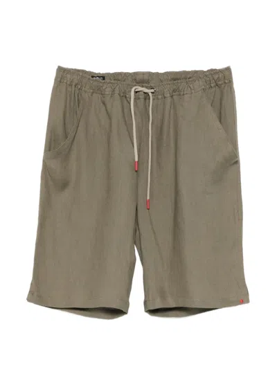 Kiton Drawstring Shorts In Green
