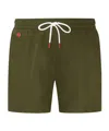 Kiton Drawstring Swimming Trunks In Green