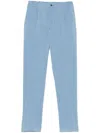 Kiton Drawstring Trousers In Blue
