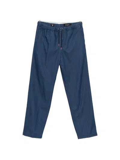 Kiton Drawstring Trousers In Blue