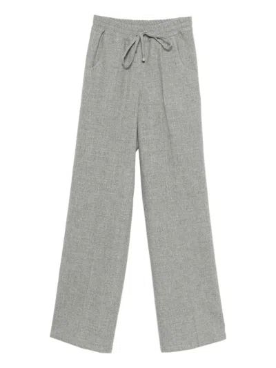 Kiton Drawstring Trousers In Gray