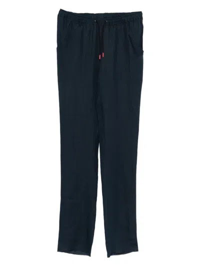 Kiton Tailored Trousers Featuring Side And Back Pockets In Blue