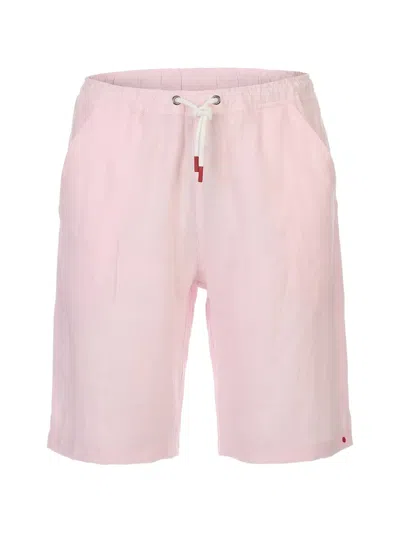 Kiton Drawstring-waistband Shorts In Pink