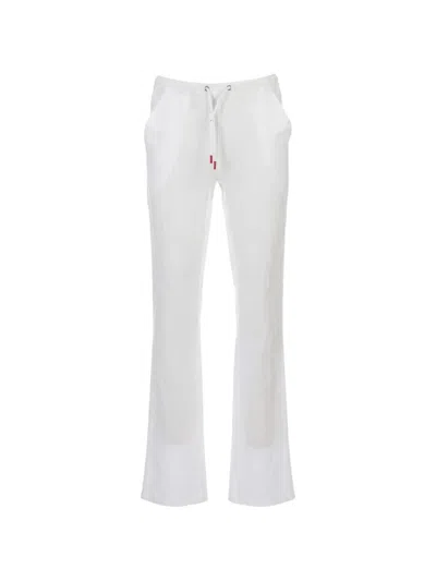 Kiton Drawstring-waistband Trousers In White