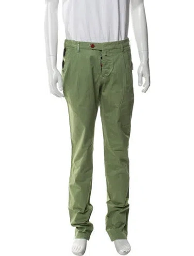 Pre-owned Kiton Dress Pants W/ Tags In Green