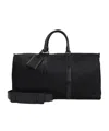 Kiton Nylon Duffle Bag With Leather Inserts
