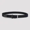 Kiton Adjustable Braided Leather Belt With Silver Buckle In Black
