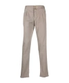 Kiton Trousers Featuring Front Pleats And Belt Loops