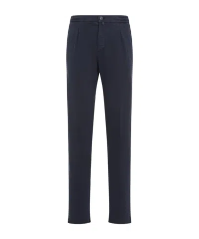 Kiton Slim-fit Pants In Blue