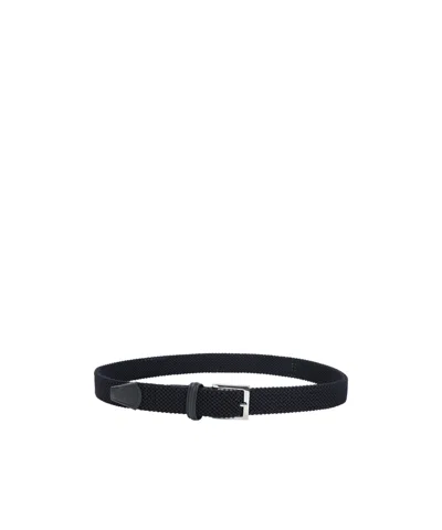 KITON KITON ELASTIC LEATHER BELT