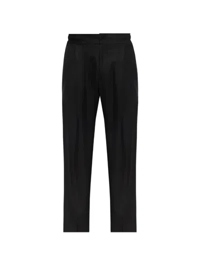 Kiton Elasticated-waistband Trousers In Black
