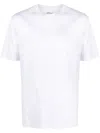 Kiton Cotton Crew-neck Short-sleeve T-shirt In White