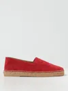 Kiton Leather Espadrilles In Red