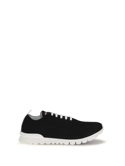 Kiton Fabric Sneakers In Black