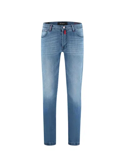 Kiton Faded Straight-leg Jeans In Pink