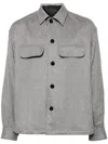 KITON FELTED CASHMERE-BLEND SHIRT