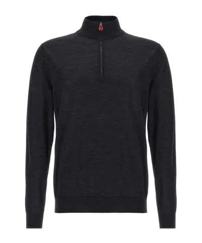 Kiton Fine-knit Jumper In Black