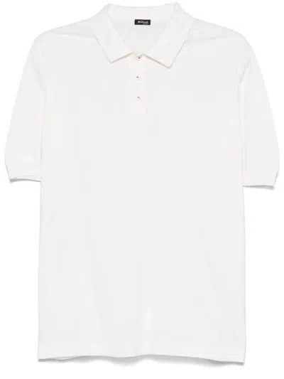 Kiton Fine-knit Polo Shirt In Neutrals