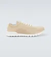 Kiton Mesh Sneakers Pull Tab Rubber Sole In 0