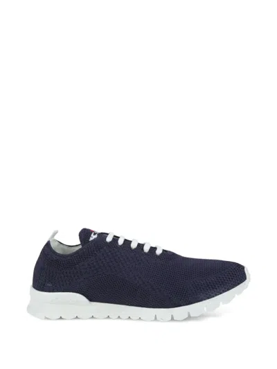 Kiton Fits Knit Sneakers In Blue