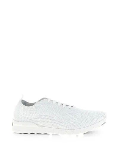 Kiton Fits Knit Sneakers In White