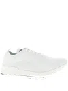 Kiton Knit Upper Sneakers Featuring Pull Tab In White