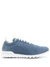 Kiton Fits Sneaker In Blue