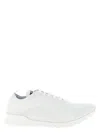 Kiton Fits Mesh Sneakers Rubber Sole Pull Tab In White