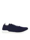 Kiton Fits Sneakers Round Toe Knit Upper In Blue