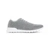 Kiton Fits Low-top Sneakers In Knitted Cashmere In Gray