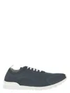Kiton Fits Sneakers Round Toe Knit Upper In Gray