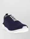 Kiton Fits Sneakers Knit Upper Rubber Sole In Blue
