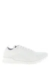 Kiton Knit Upper Sneakers Featuring Pull Tab In White