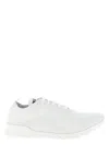 Kiton Knit Upper Sneakers Featuring Pull Tab In White