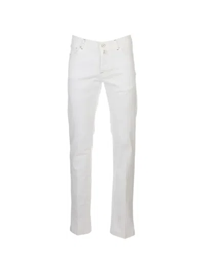 Kiton Five-pocket Jeans In White