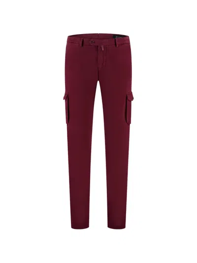 Kiton Flap-pocket Cargo Pants In Red