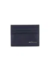 Kiton Saffiano Leather Bi-fold Wallet In Black