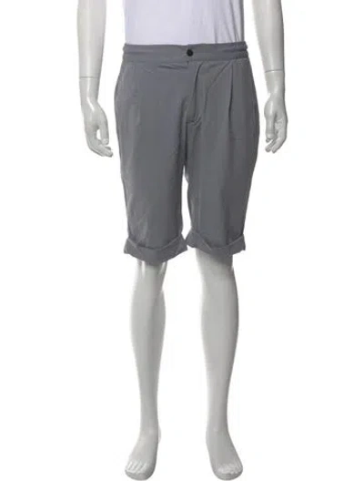 Pre-owned Kiton Flat Front Shorts In Gray